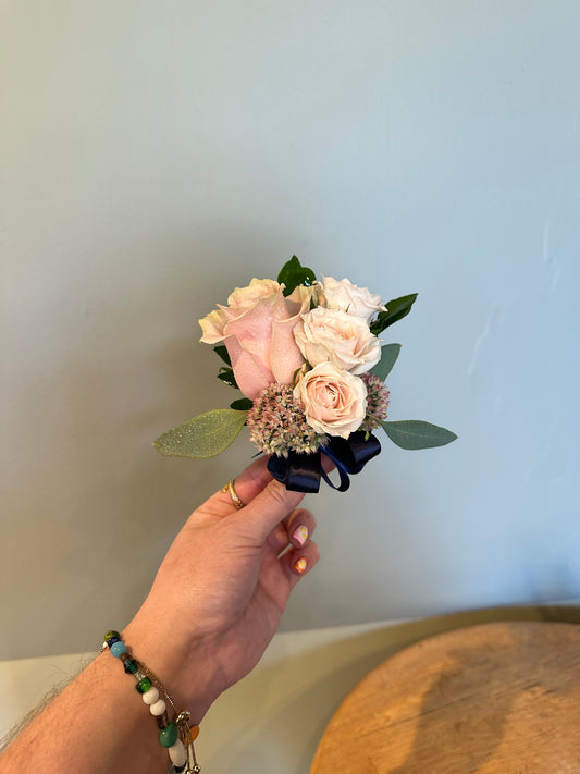 wrist corsage flowers from flower + furbish Shop now at flower + furbish