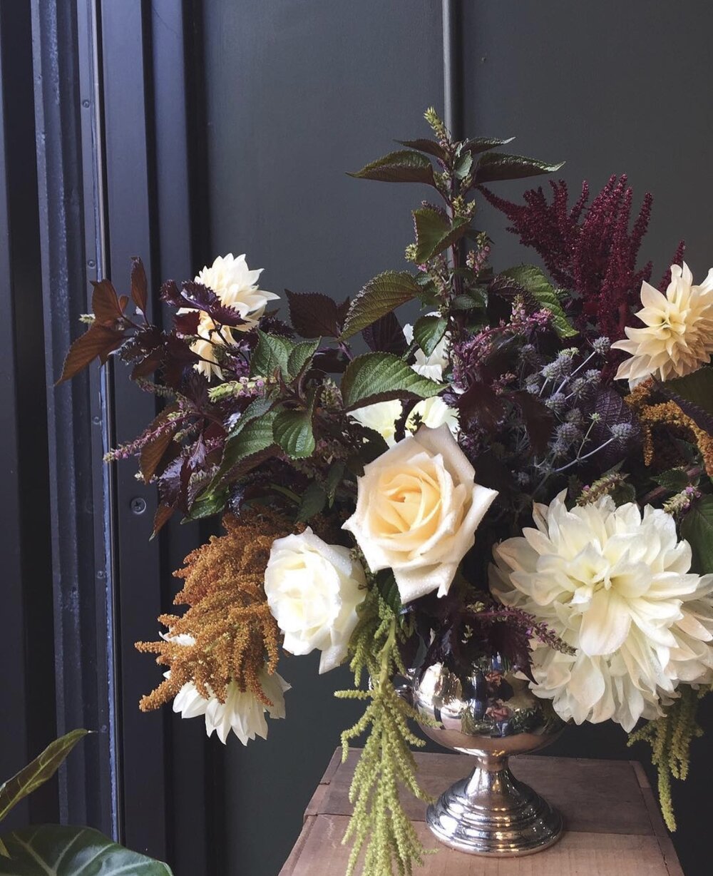 custom sympathy arrangement funeral from flower + furbish Shop now at flower + furbish