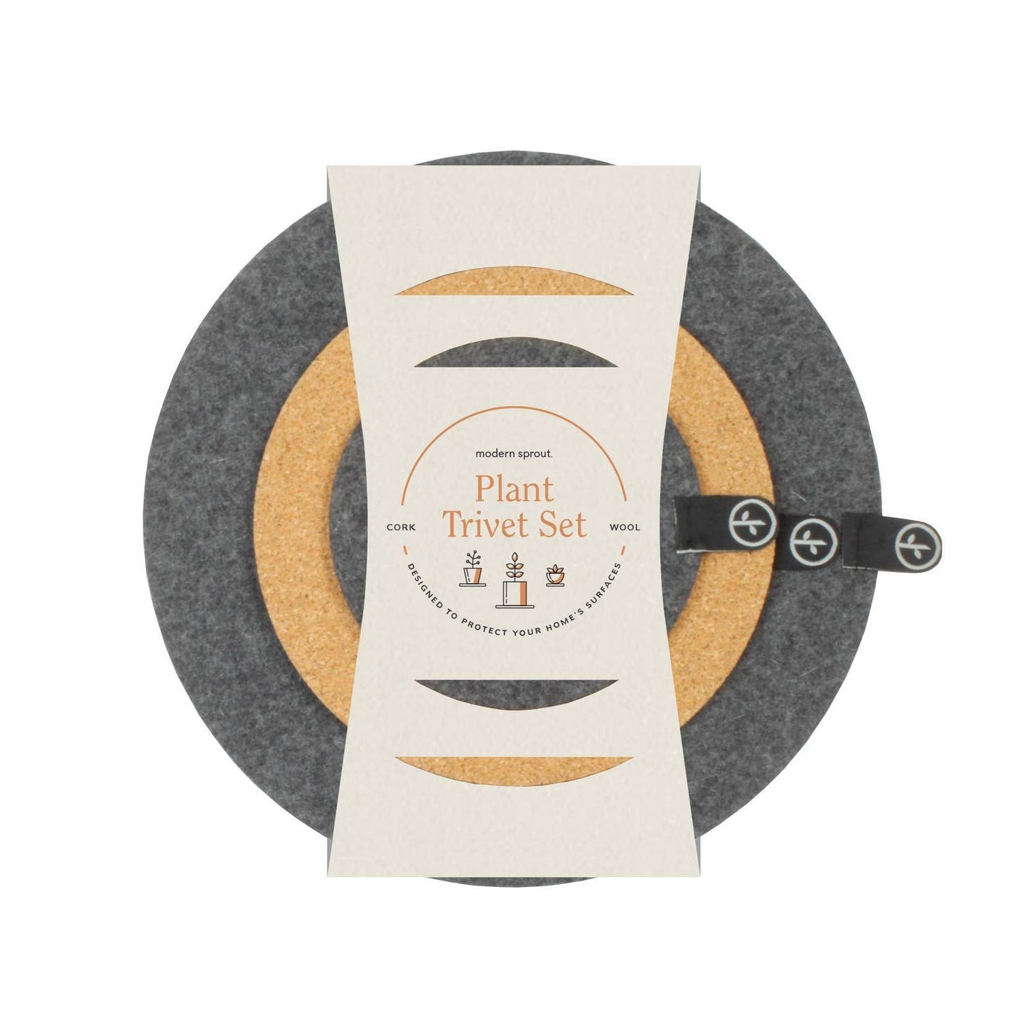 modern sprout plant trivet (set of 3) from flower + furbish Shop now at flower + furbish