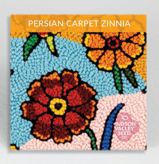 hudson valley persian carpet zinnia seeds seed from flower + furbish Shop now at flower + furbish