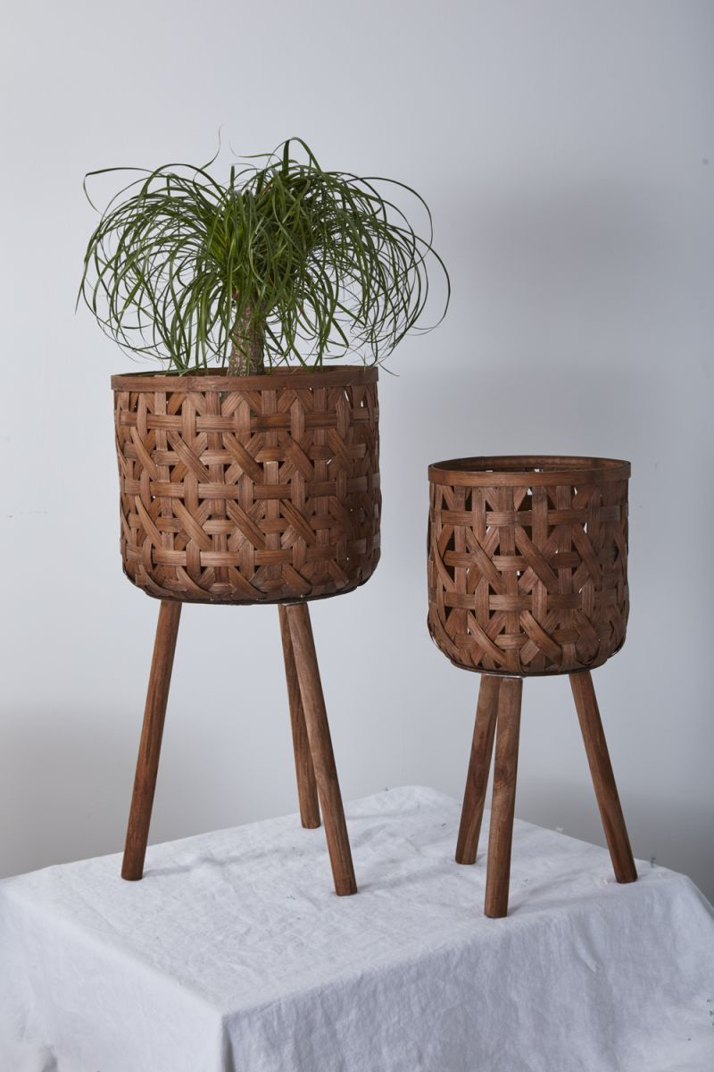 bam basket pot from flower + furbish Shop now at flower + furbish
