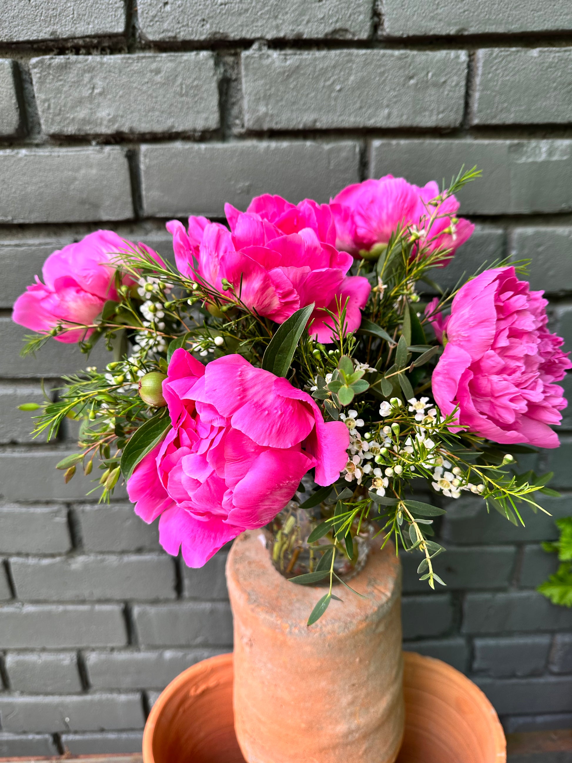 Peony vase flowers from flower + furbish Shop now at flower + furbish