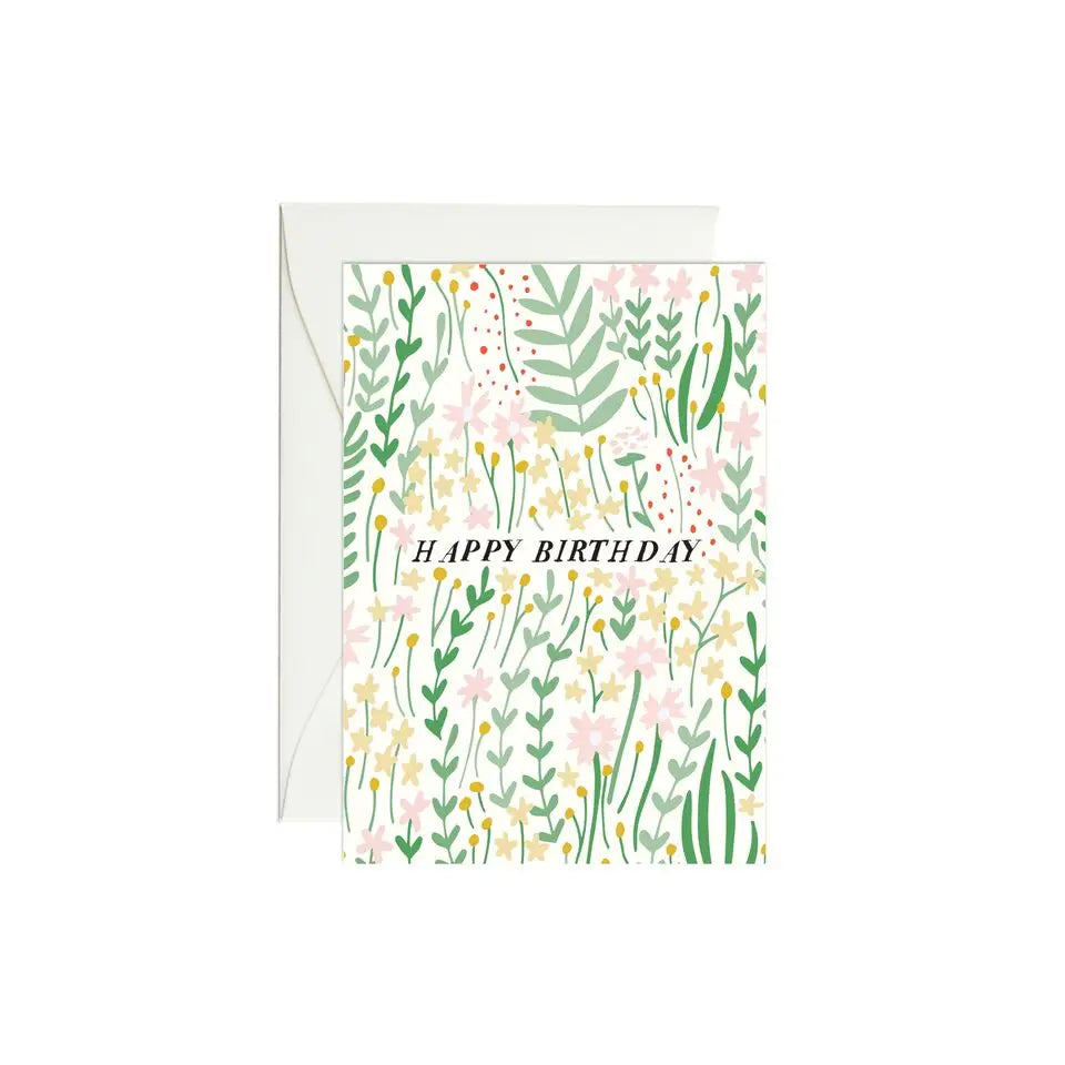 garden flowers blank card card from flower + furbish Shop now at flower + furbish