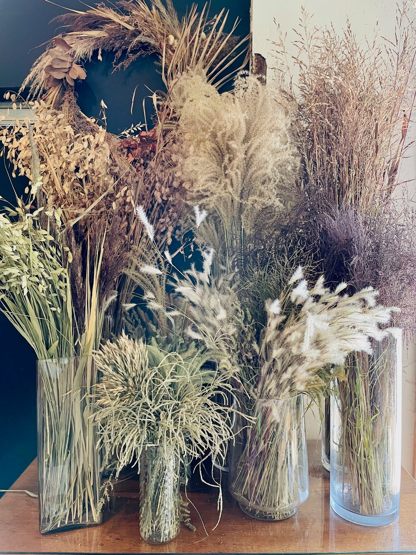 foraged fall wreath with sue ellen claggett workshop from flower + furbish Shop now at flower + furbish