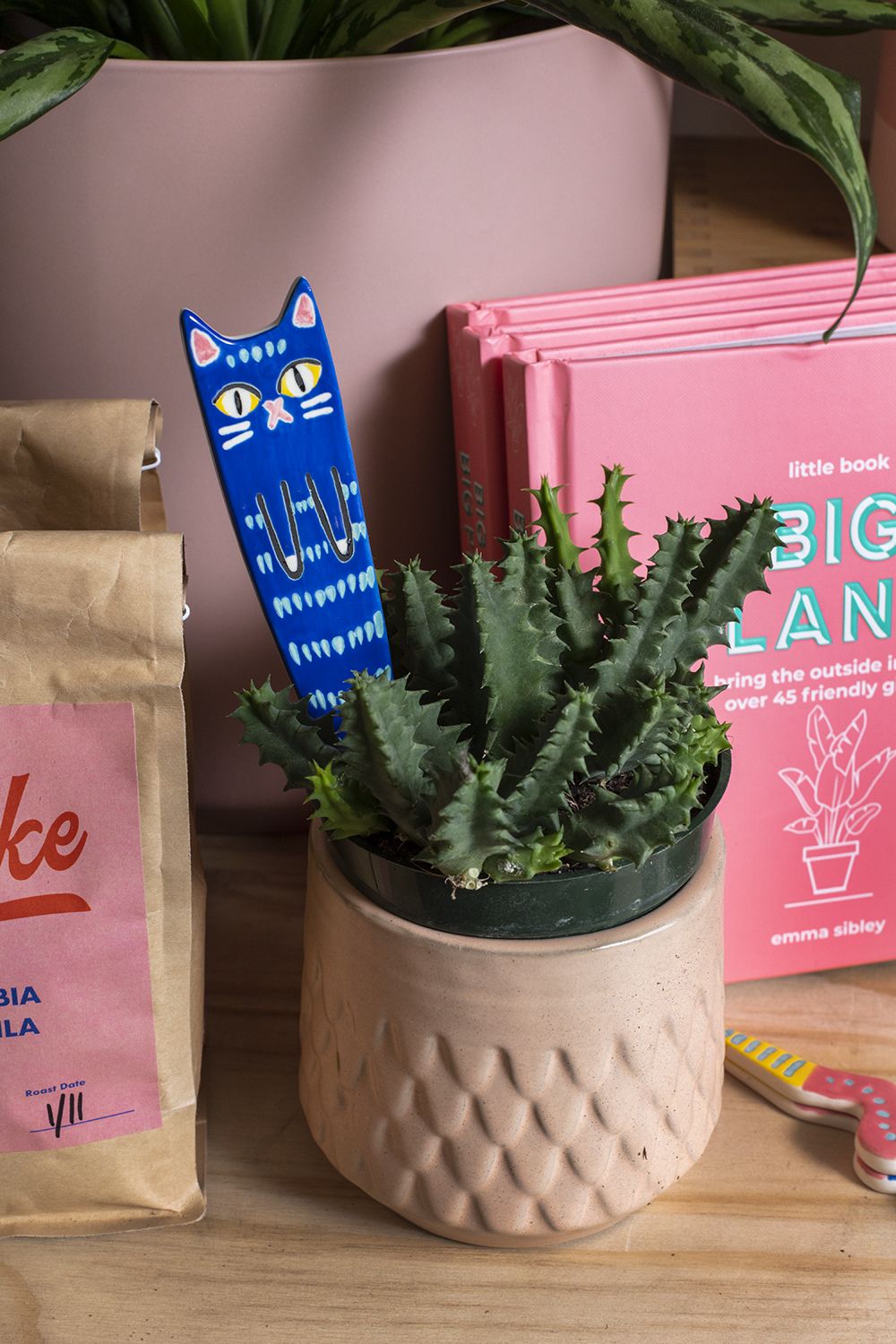 kitty plant stick plant stick from flower + furbish Shop now at flower + furbish
