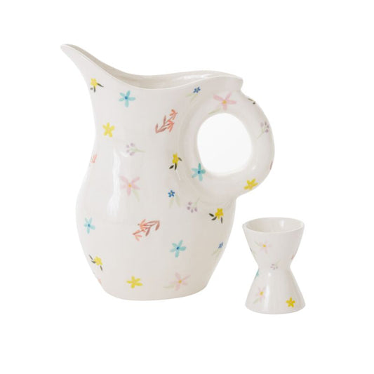 ditsy floral pitcher Pitcher from flower + furbish Shop now at flower + furbish