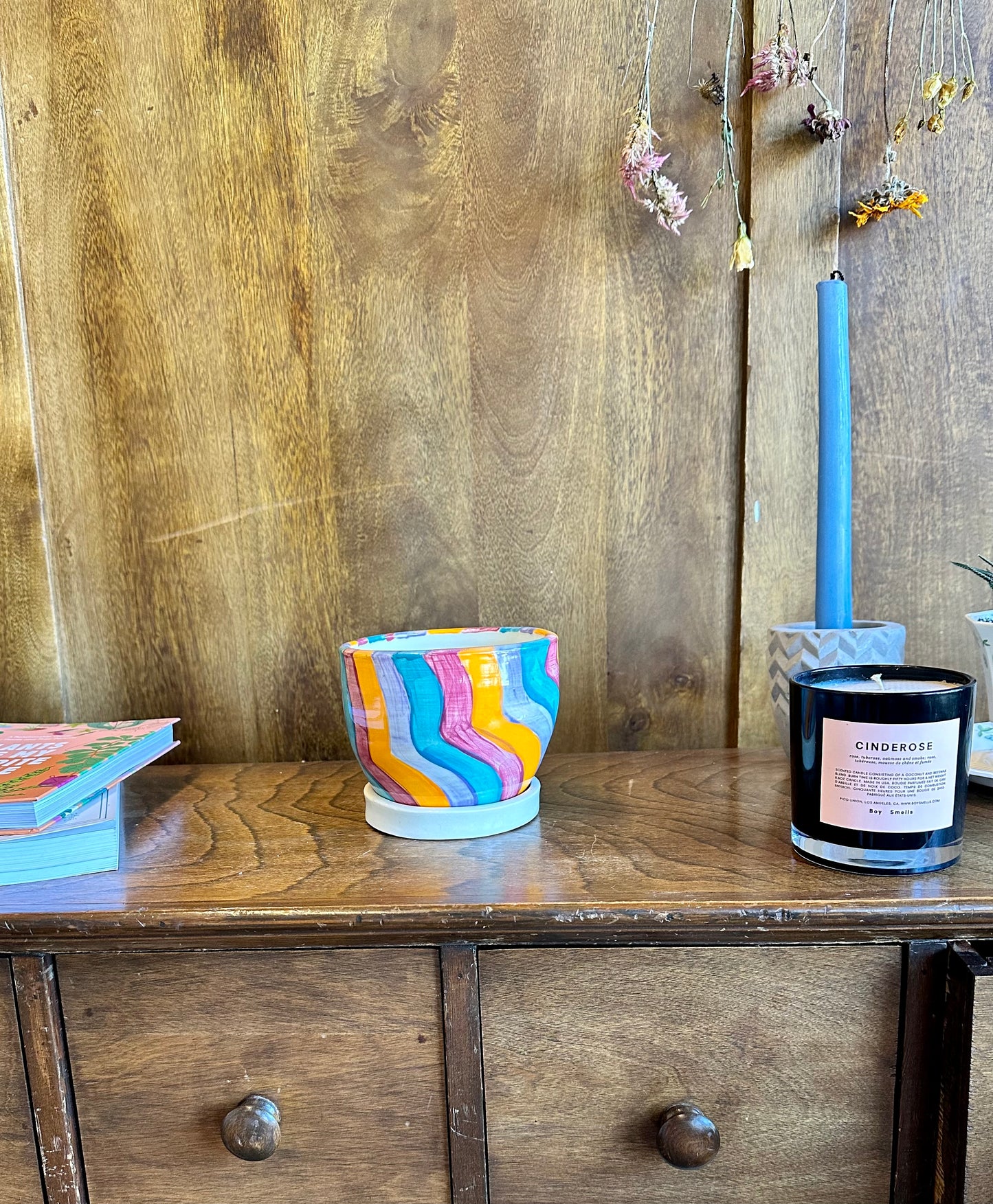 multi stripe pot plant pot from flower + furbish Shop now at flower + furbish