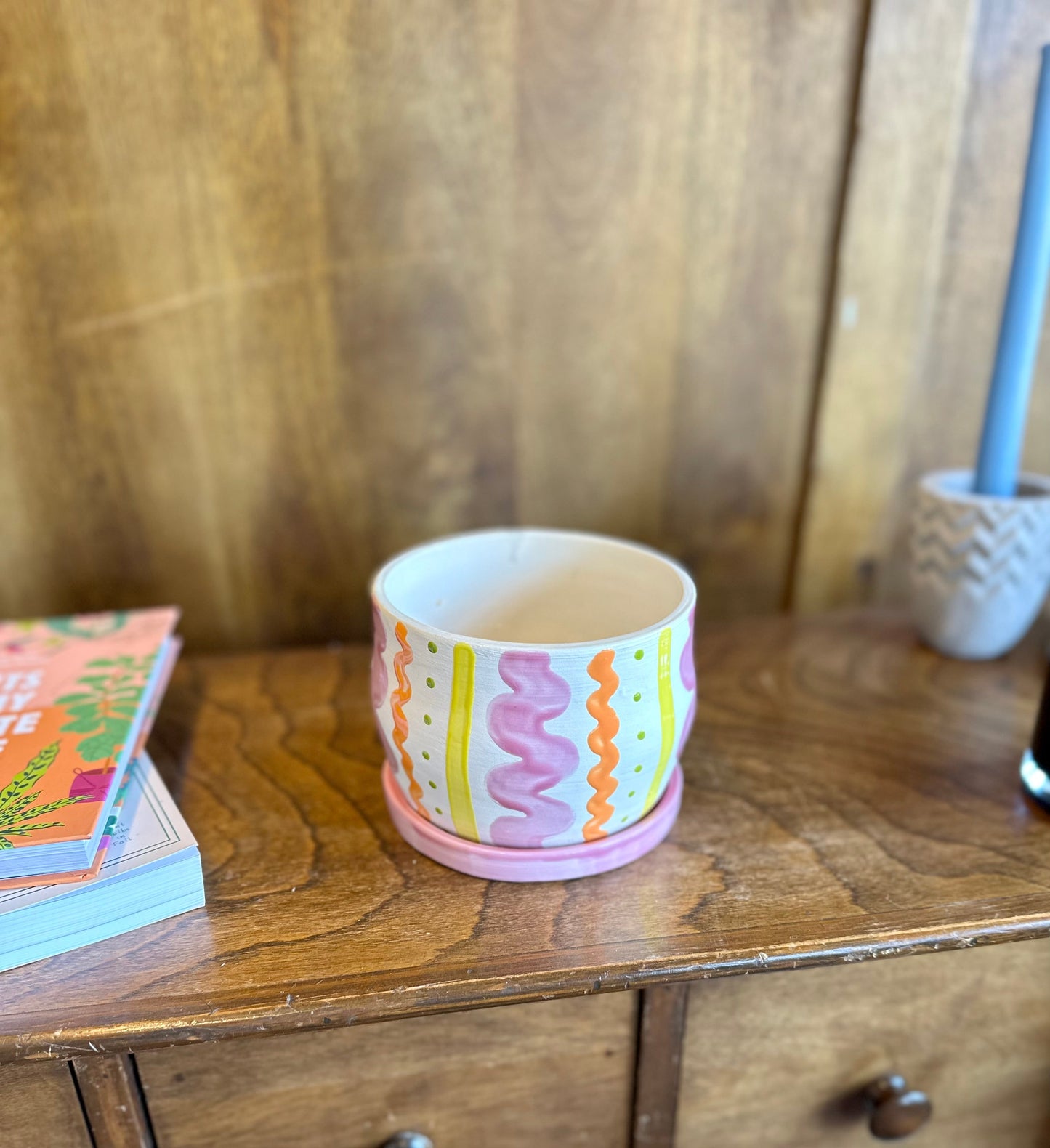 lined pot plant pot from flower + furbish Shop now at flower + furbish