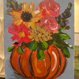spooky flower arranging and painting workshop