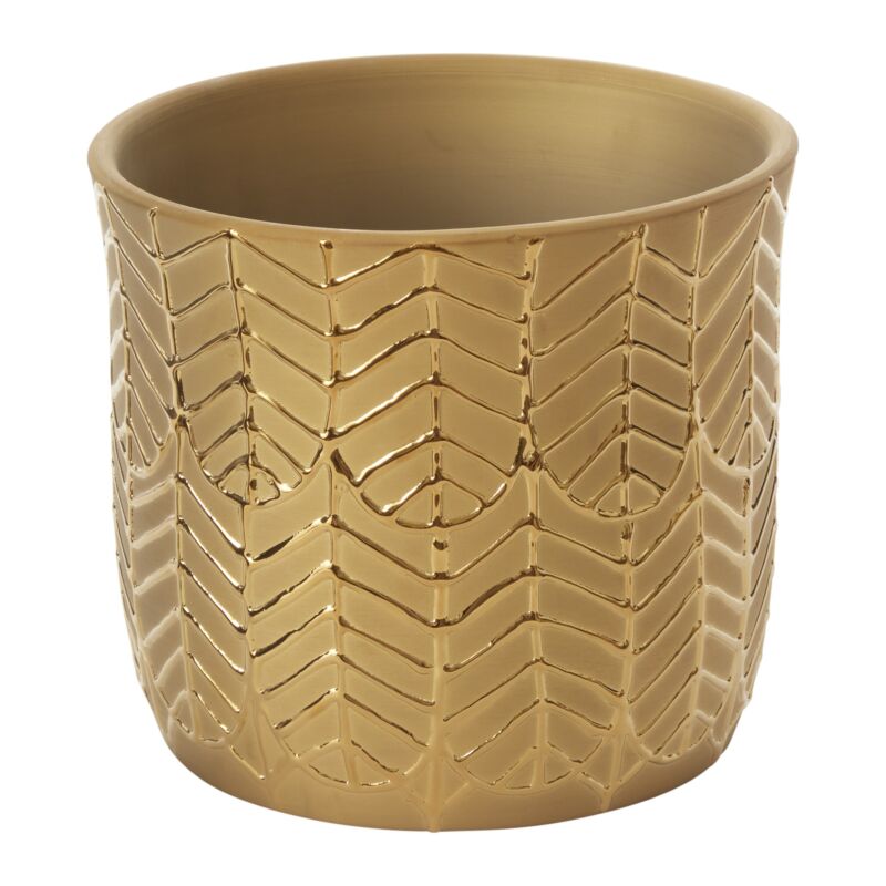 textured planter pots Aurum Collection 7" x 6.25" Pot