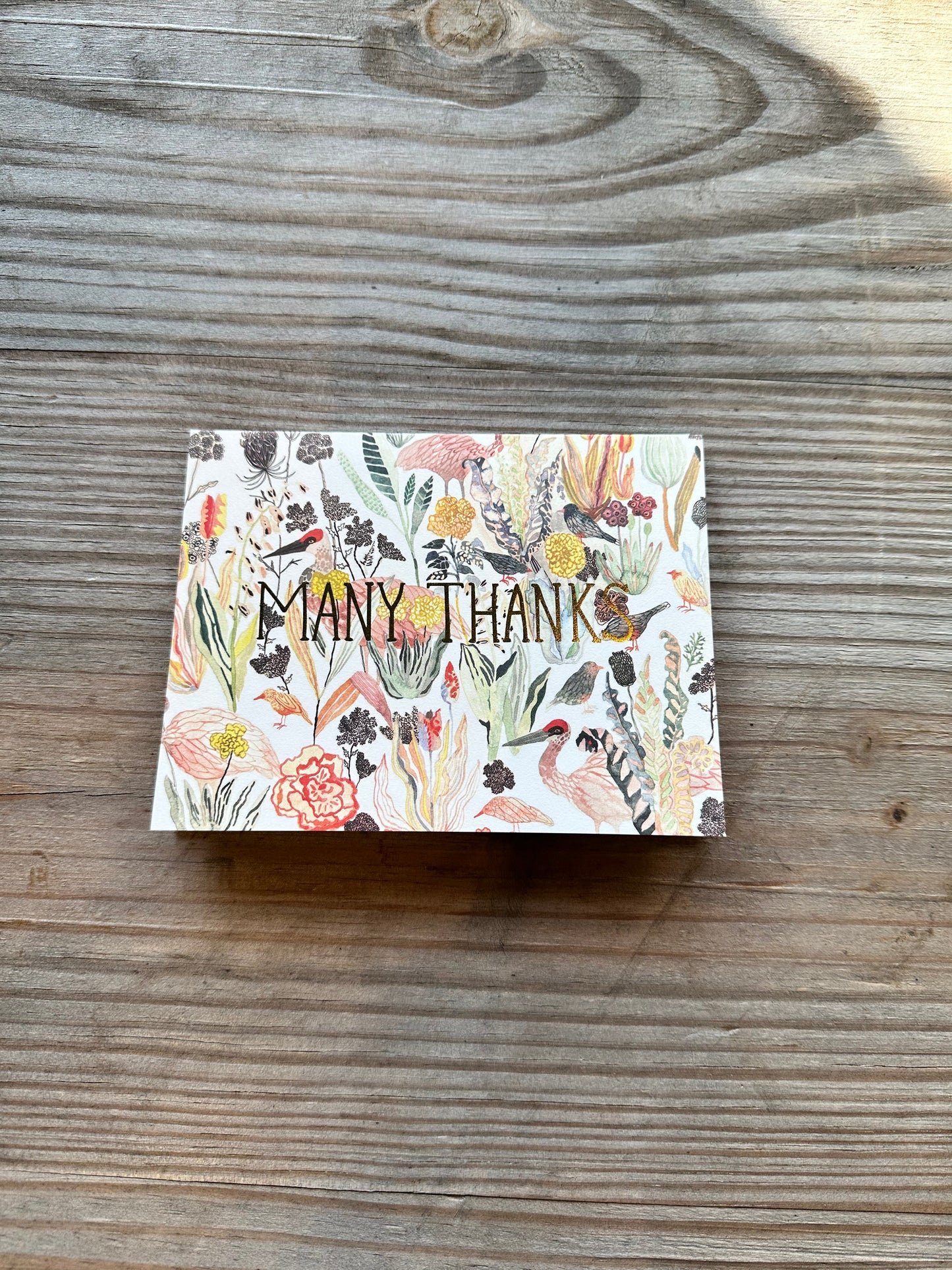 many thanks blank card  from flower + furbish Shop now at flower + furbish