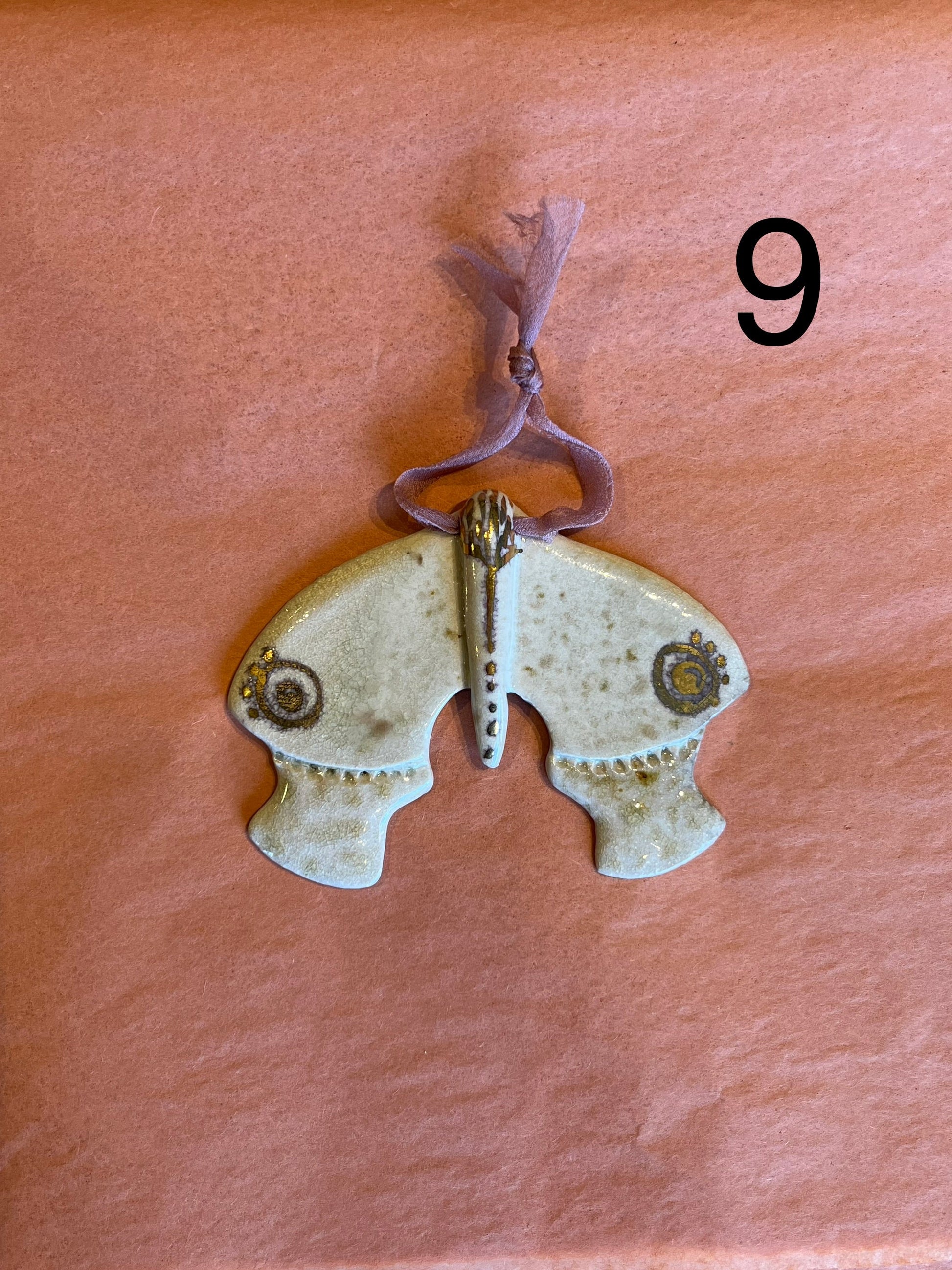handmade moth ornaments Gift from flower + furbish Shop now at flower + furbish