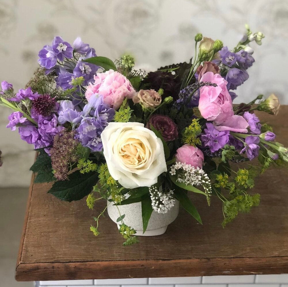 custom sympathy arrangement funeral from flower + furbish Shop now at flower + furbish