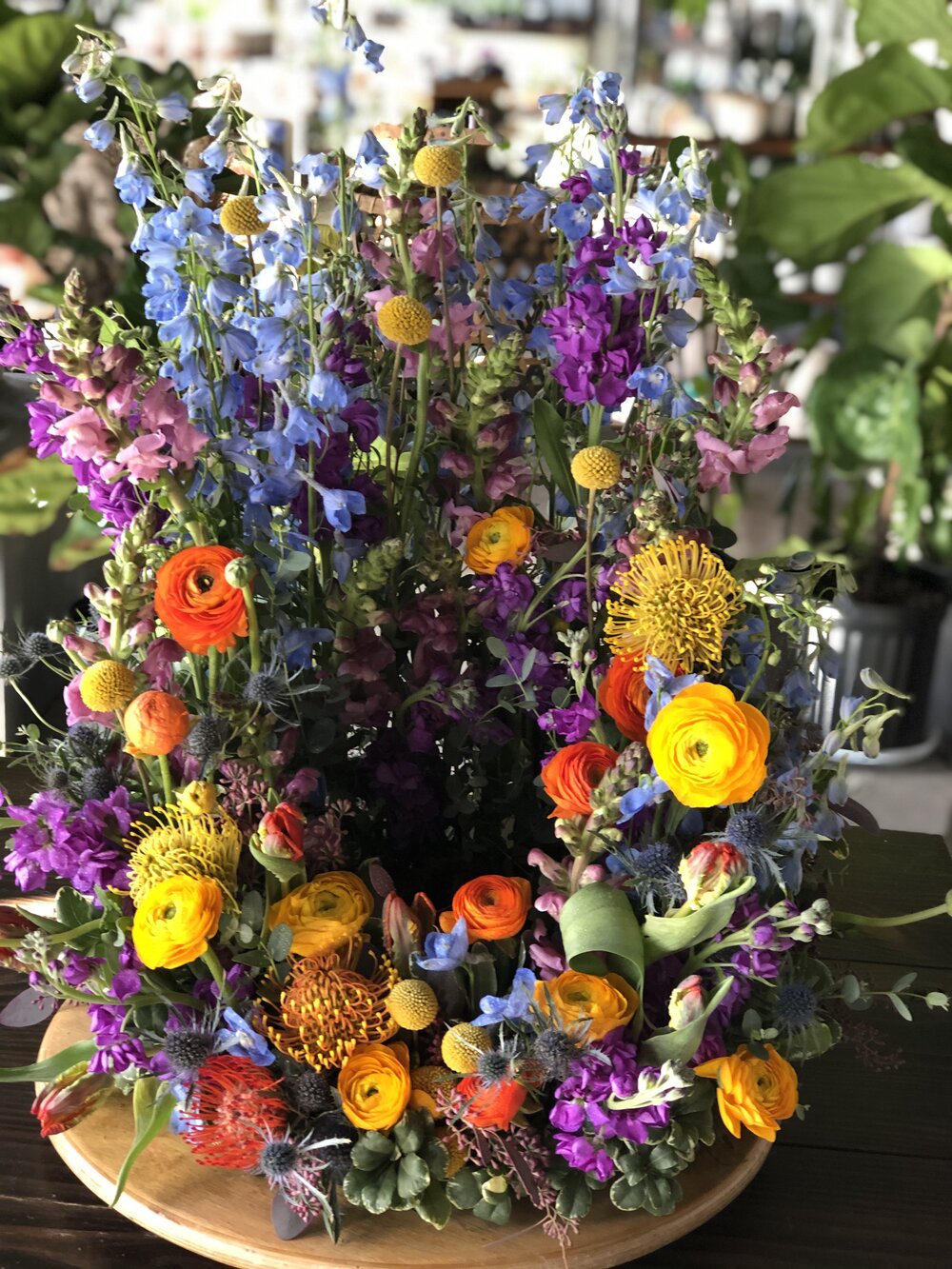 vibrant memories urn arrangement funeral from flower + furbish Shop now at flower + furbish
