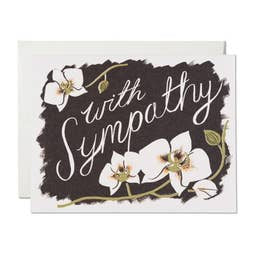 with sympathy blank card card from flower + furbish Shop now at flower + furbish