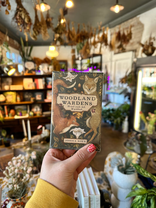 woodland wardens: a 52-card oracle deck & guidebook  from flower + furbish Shop now at flower + furbish