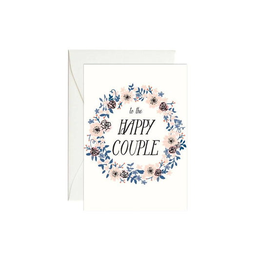 happy couple mini blank card card from flower + furbish Shop now at flower + furbish