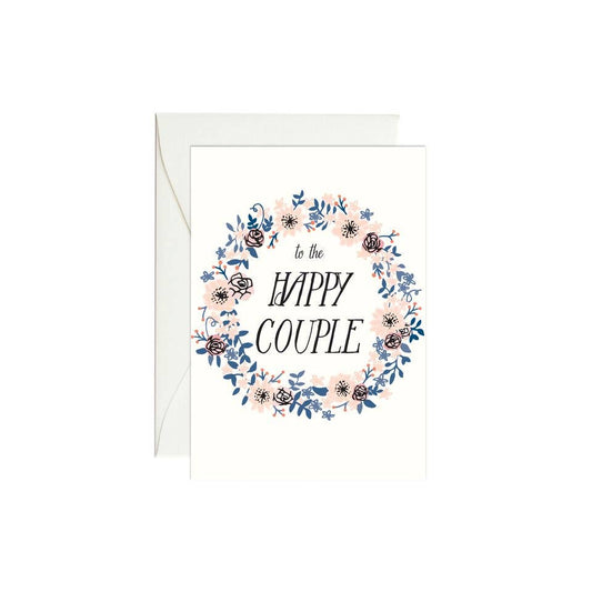 happy couple mini blank card card from flower + furbish Shop now at flower + furbish