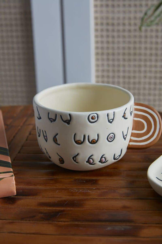 hieroglyphic mug mug from flower + furbish Shop now at flower + furbish