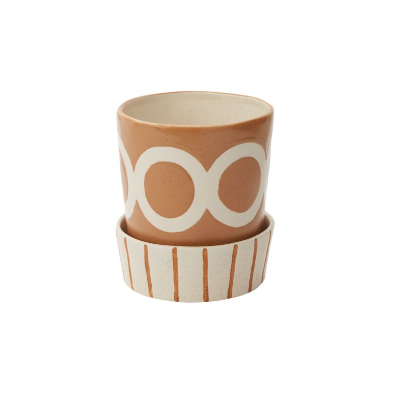 colburn pot with saucer shop now at flower + furbish