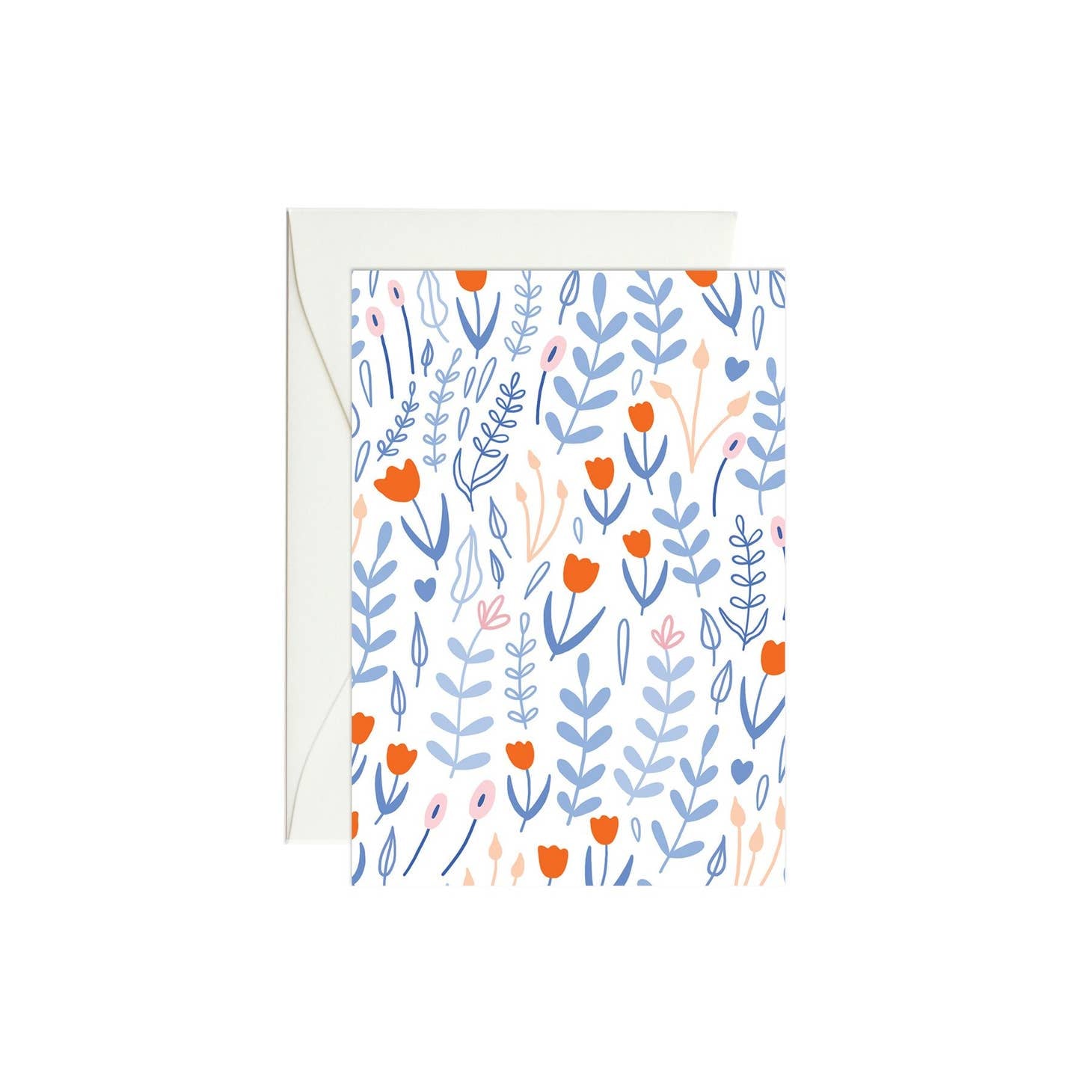 red tulip mini blank card card from flower + furbish Shop now at flower + furbish