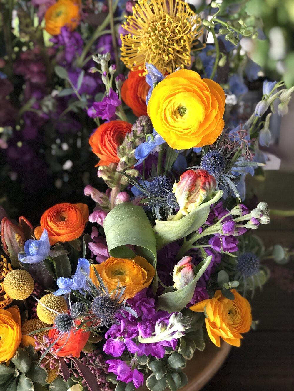 vibrant memories urn arrangement funeral from flower + furbish Shop now at flower + furbish