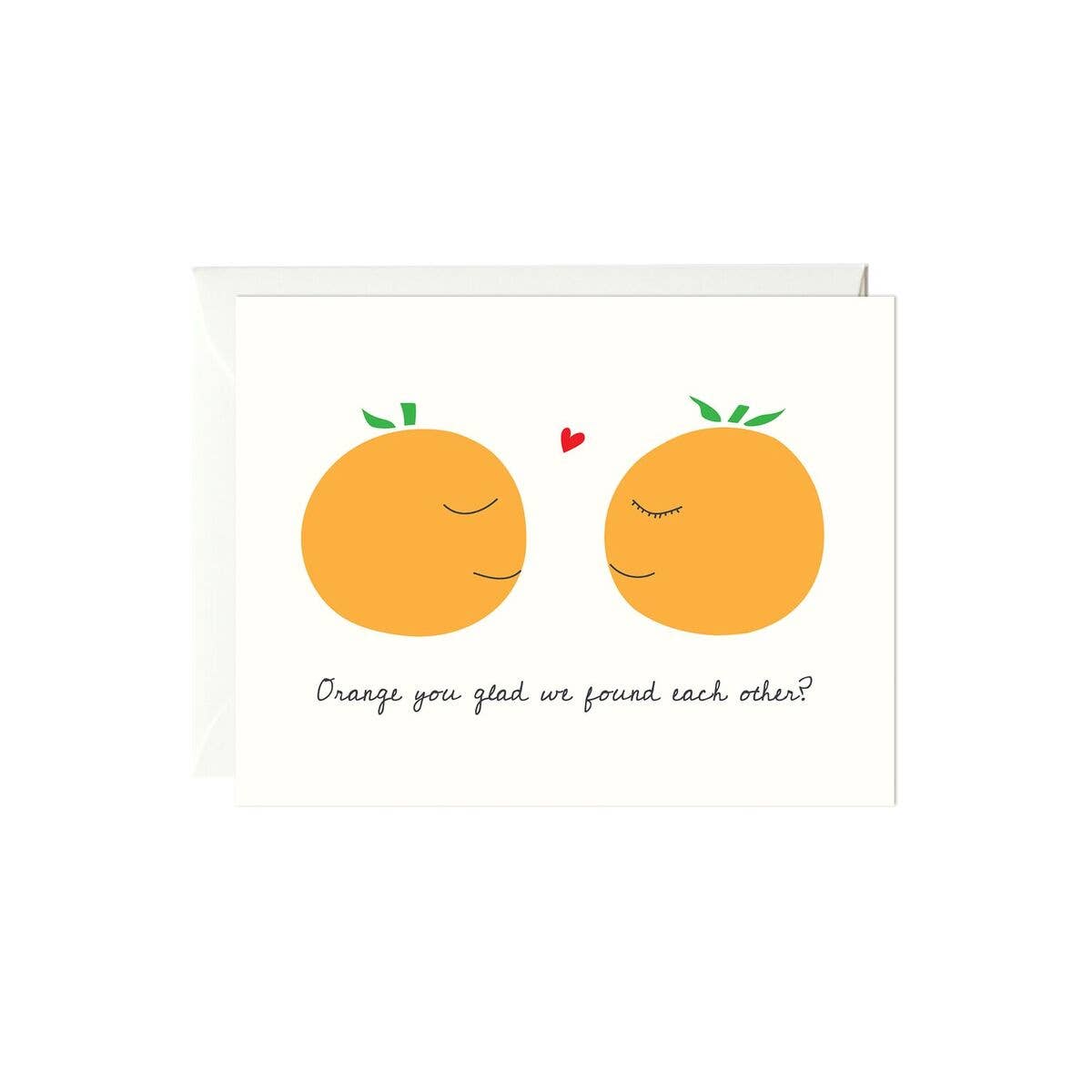 Orange you glad blank card card from flower + furbish Shop now at flower + furbish