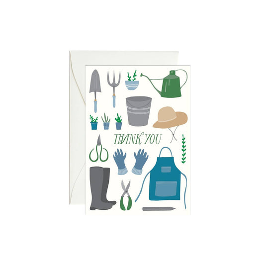 thank you gardening mini blank card card from flower + furbish Shop now at flower + furbish