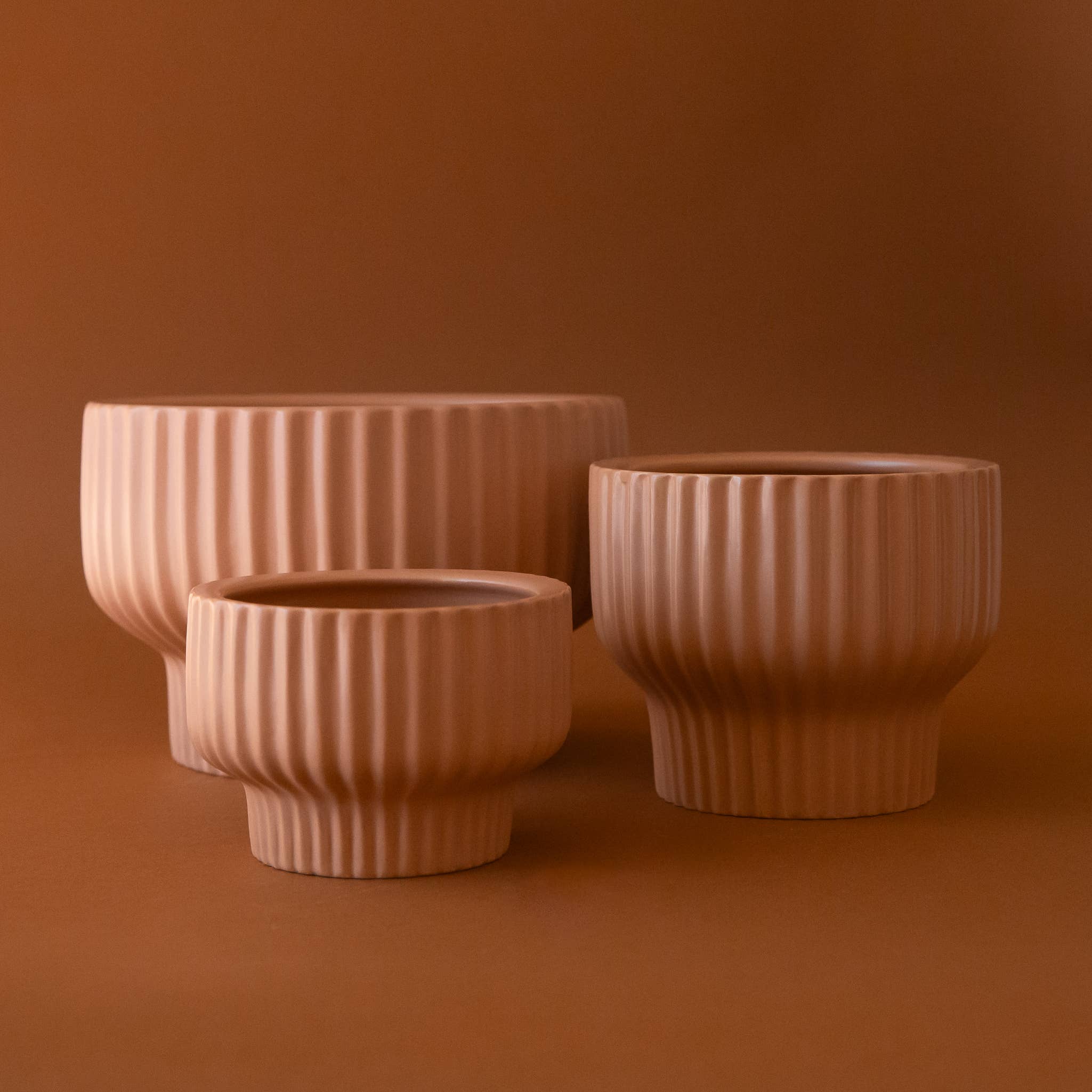 presley pedestal pot shop now at flower + furbish6 inch, 7 inch, 8 inch