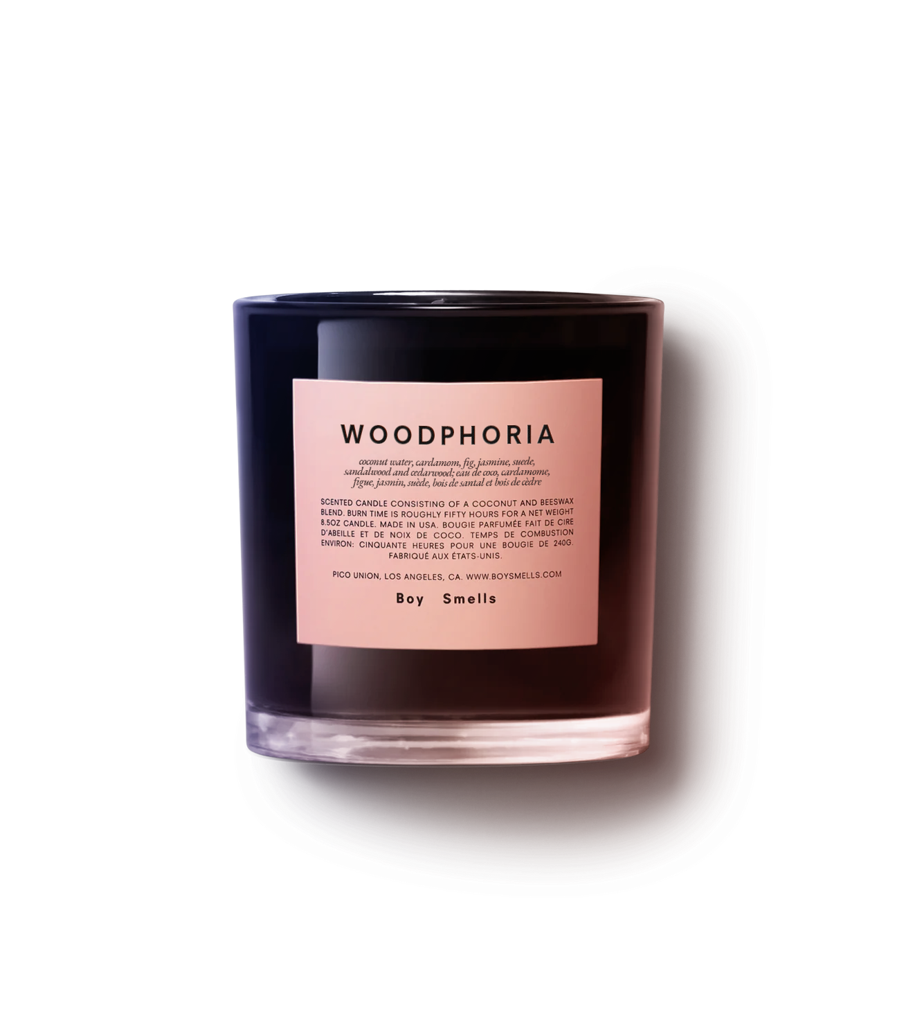 woodphoria boy smells candle candle from flower + furbish Shop now at flower + furbish