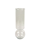 tall glass bulb vase
