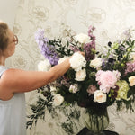 soft + serene shop now at flower + furbishfloral arrangement, Funeral, sympathy, vased arrangement