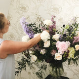 soft + serene shop now at flower + furbishfloral arrangement, Funeral, sympathy, vased arrangement