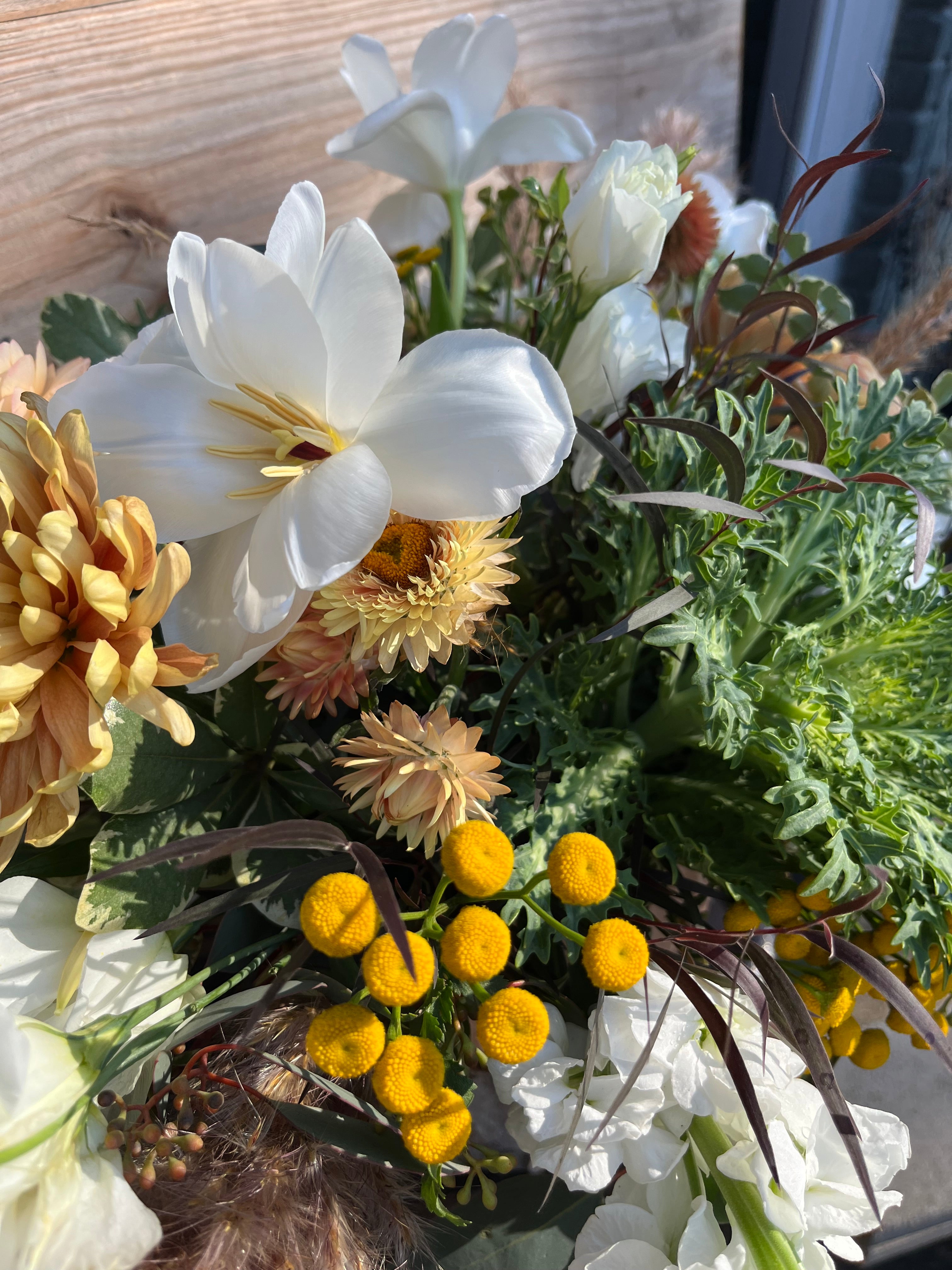 autumn beauty centerpiece shop now at flower + furbishfloral arrangement, Flowers, Holiday, Thanksgiving, vase, vased arrangement