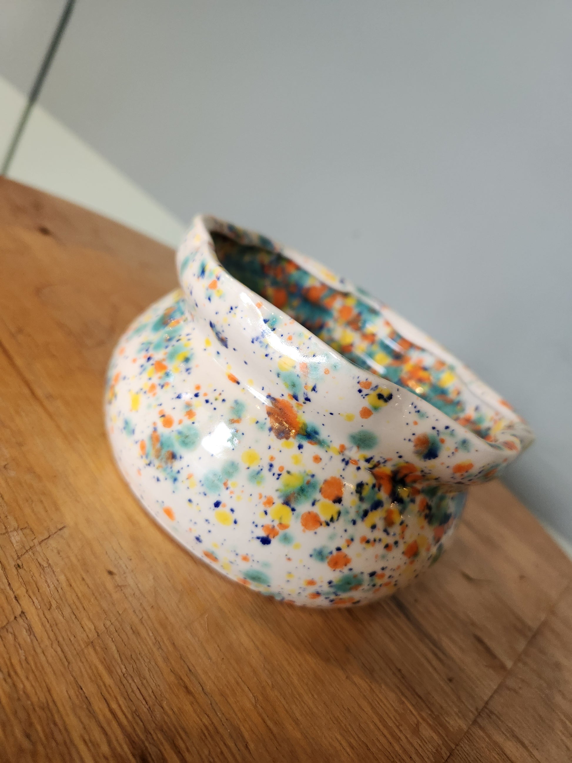 white speckled pot vase from flower + furbish Shop now at flower + furbish
