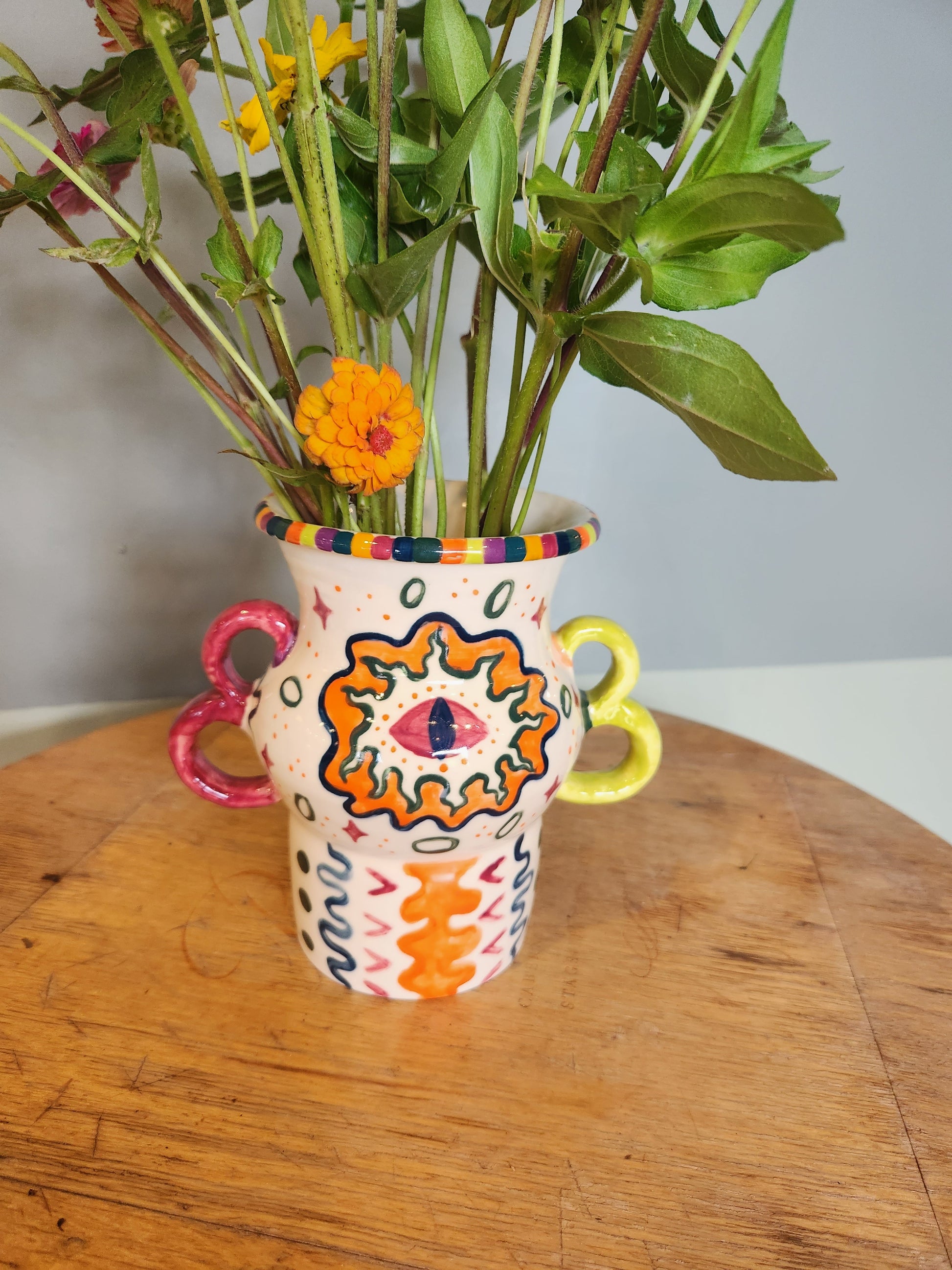 evil eye vase vase from flower + furbish Shop now at flower + furbish