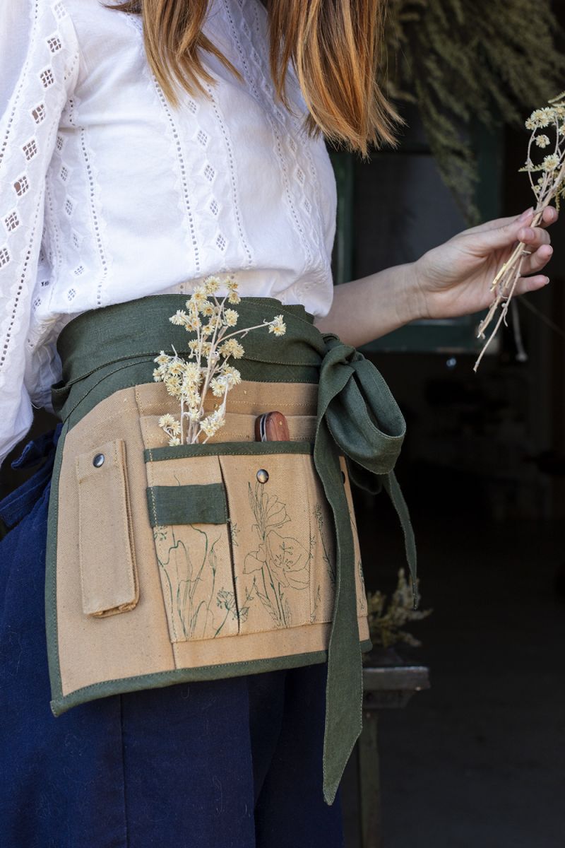 cullen gardener’s apron apron from flower + furbish Shop now at flower + furbish