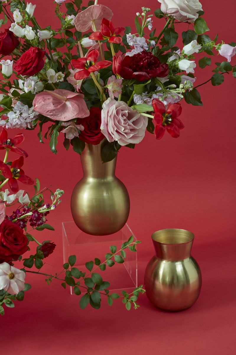 golden love vase vase from flower + furbish Shop now at flower + furbish