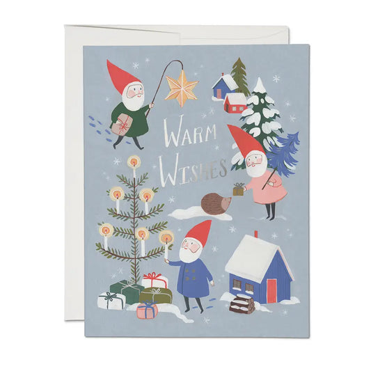 warm wishes blank card card from flower + furbish Shop now at flower + furbish