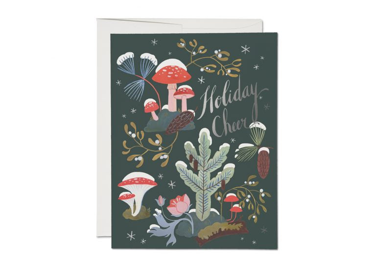 holiday cheer blank card card from flower + furbish Shop now at flower + furbish