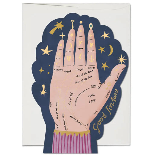 palm reading blank card card from flower + furbish Shop now at flower + furbish