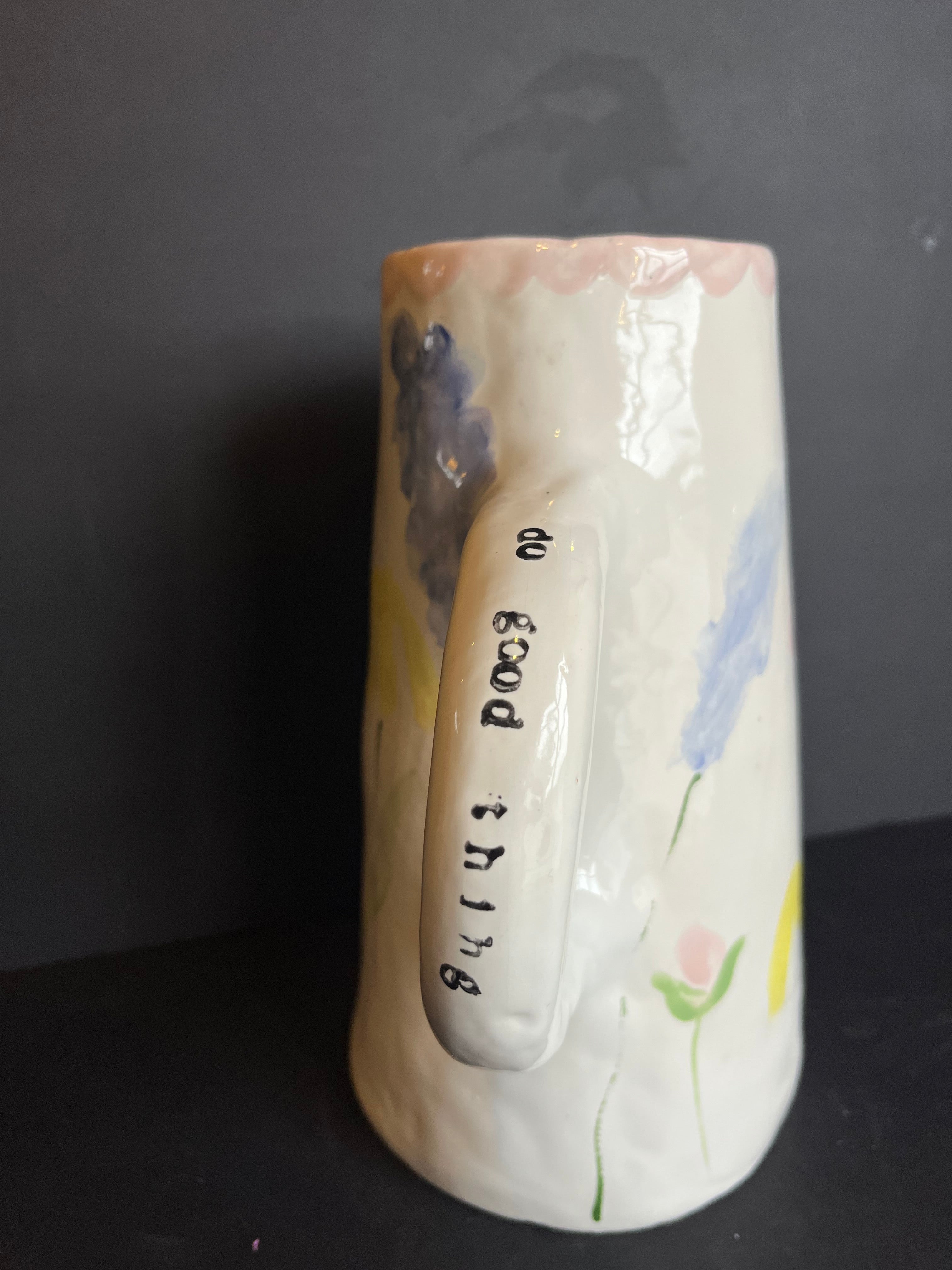 floral pitcher shop now at flower + furbishcara, shipping, vase