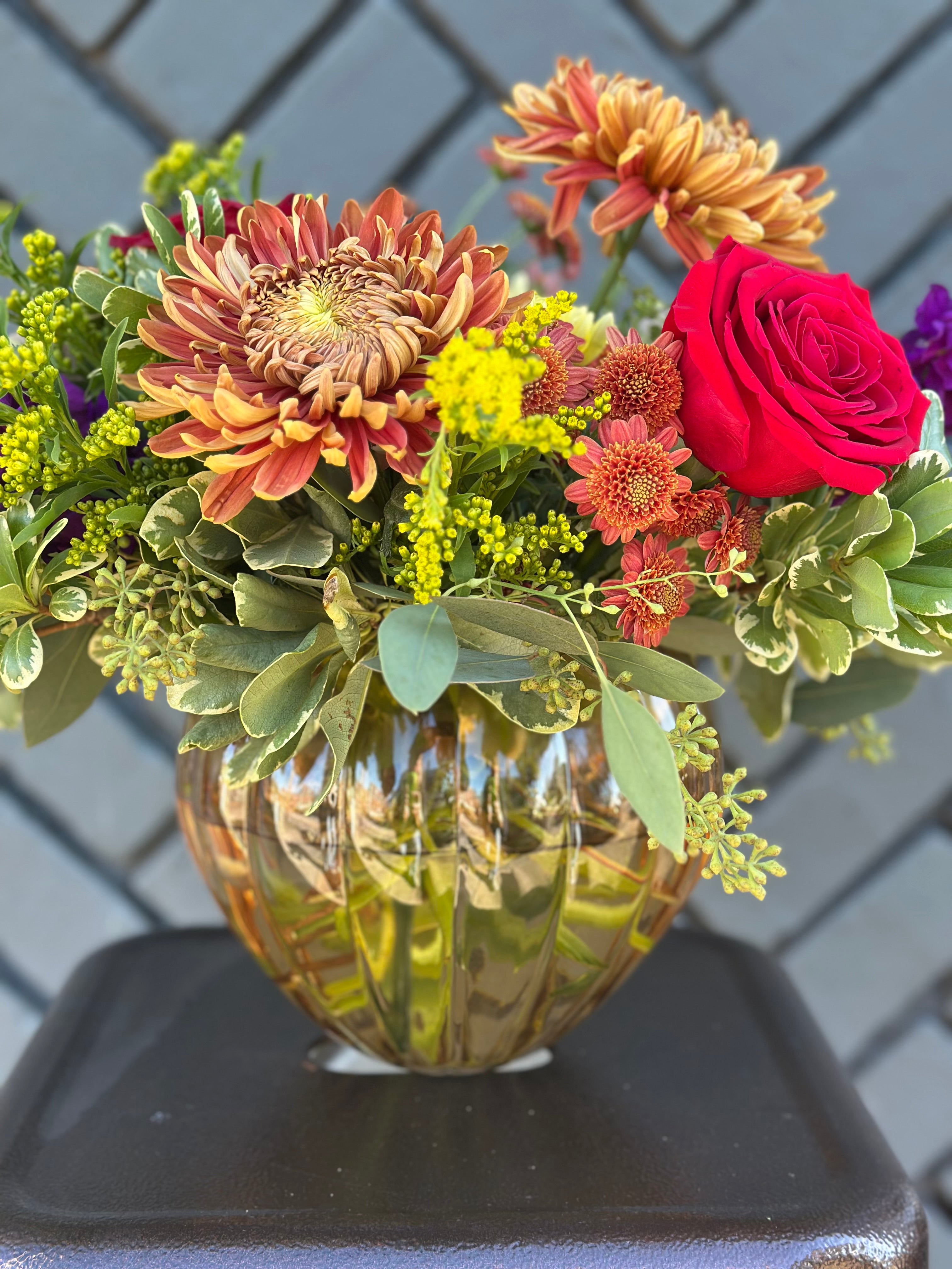 thanksgiving arrangement workshop shop now at flower + furbishclass, Thanksgiving, Workshop