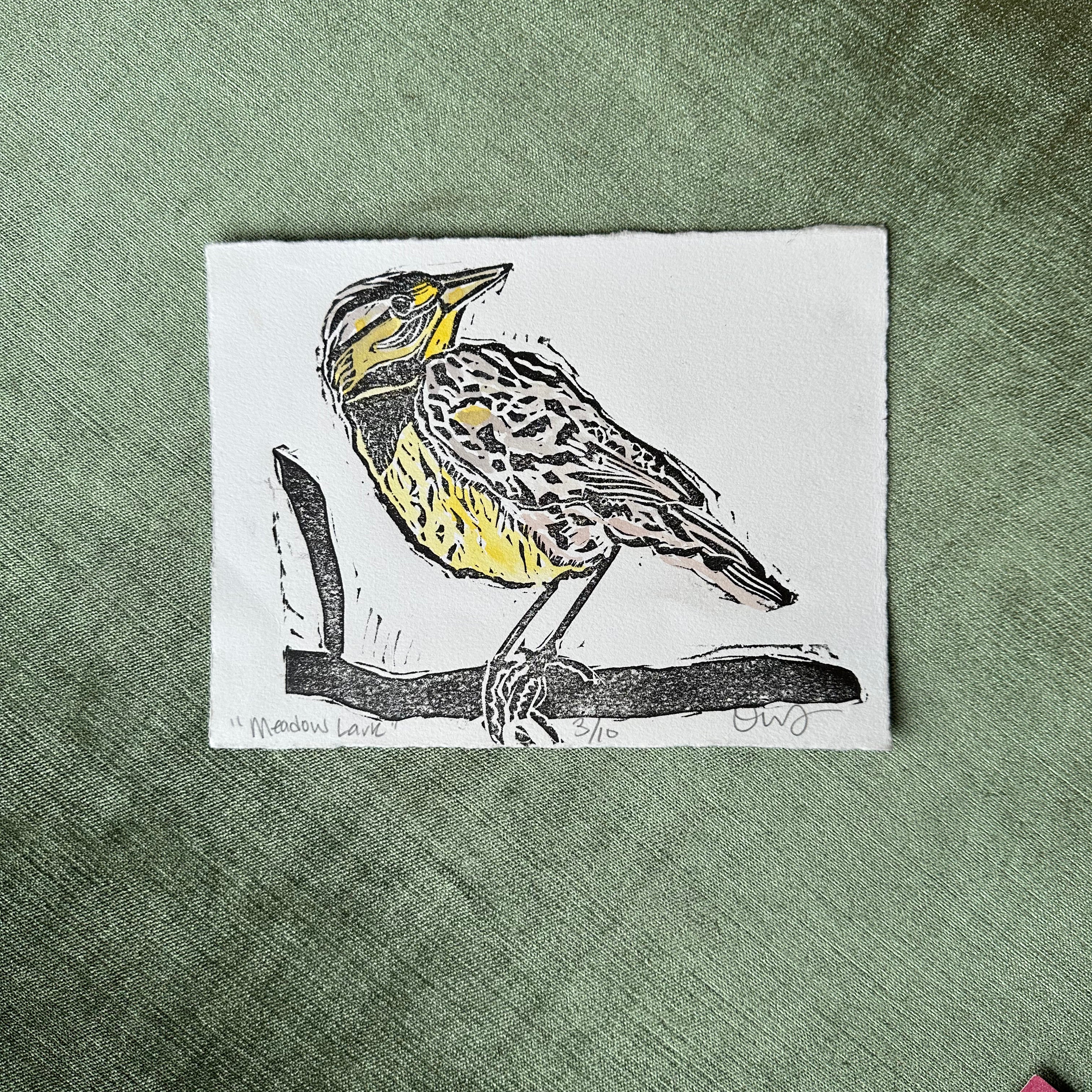 meadow lark print shop now at flower + furbishlife on mars, marlee, print, shipping
