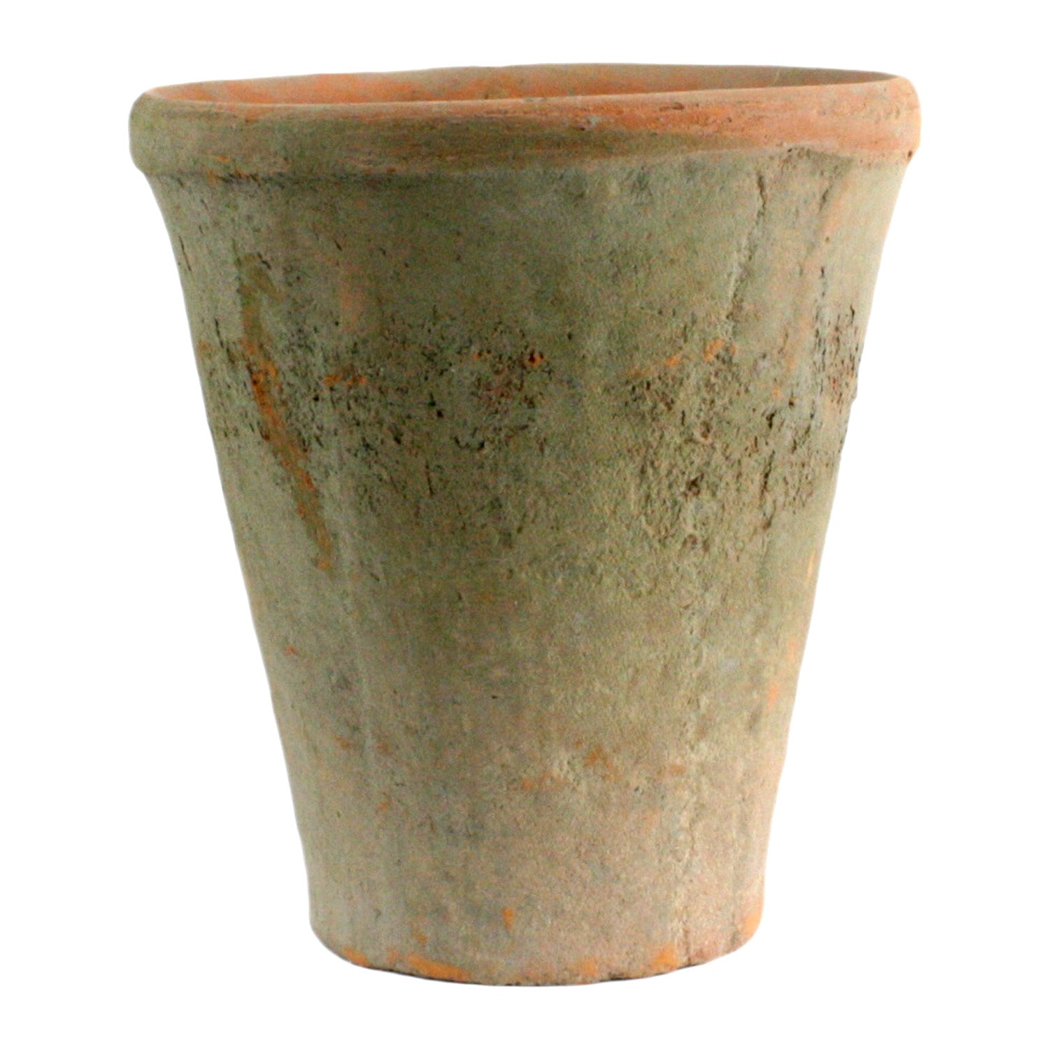 rustic terra cotta rose pot with saucer