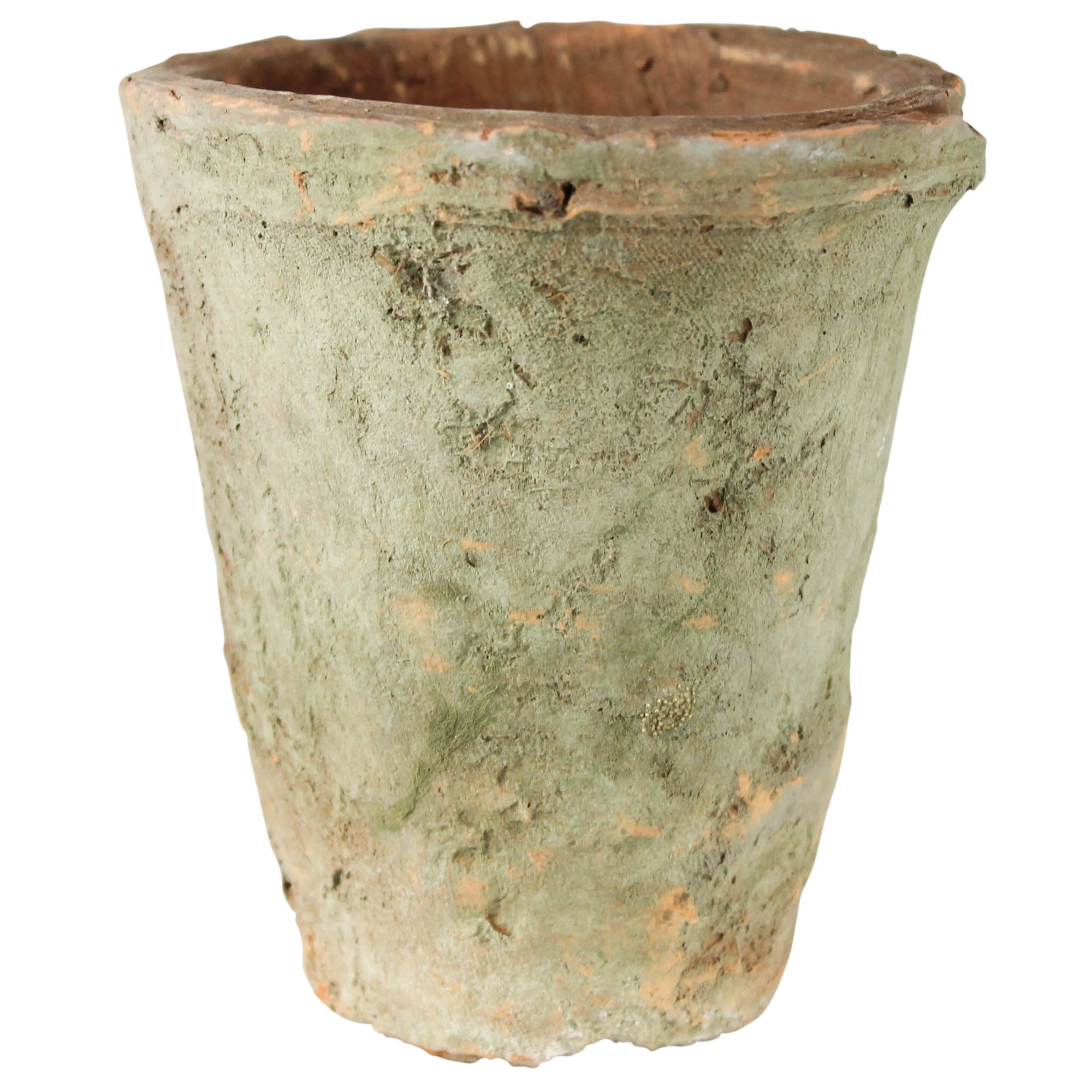 rustic terra cotta rose pot with saucer