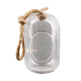 sole hanging glass terrarium