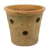 rustic terra cotta orchid pot
