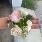 wrist corsage flowers from flower + furbish Shop now at flower + furbish