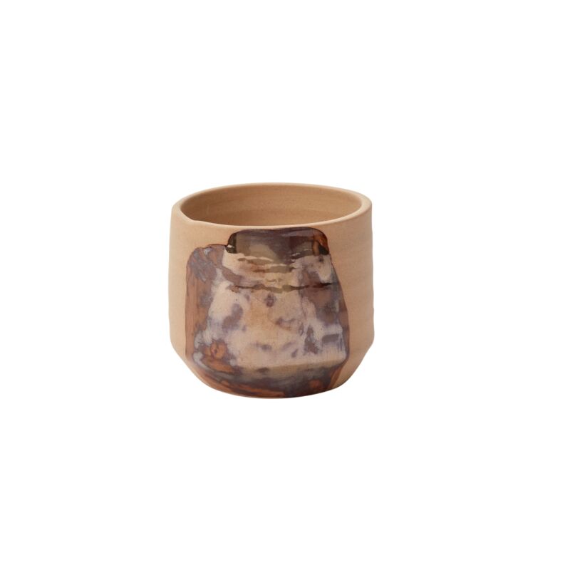 bronze brushstroke pot shop now at flower + furbish